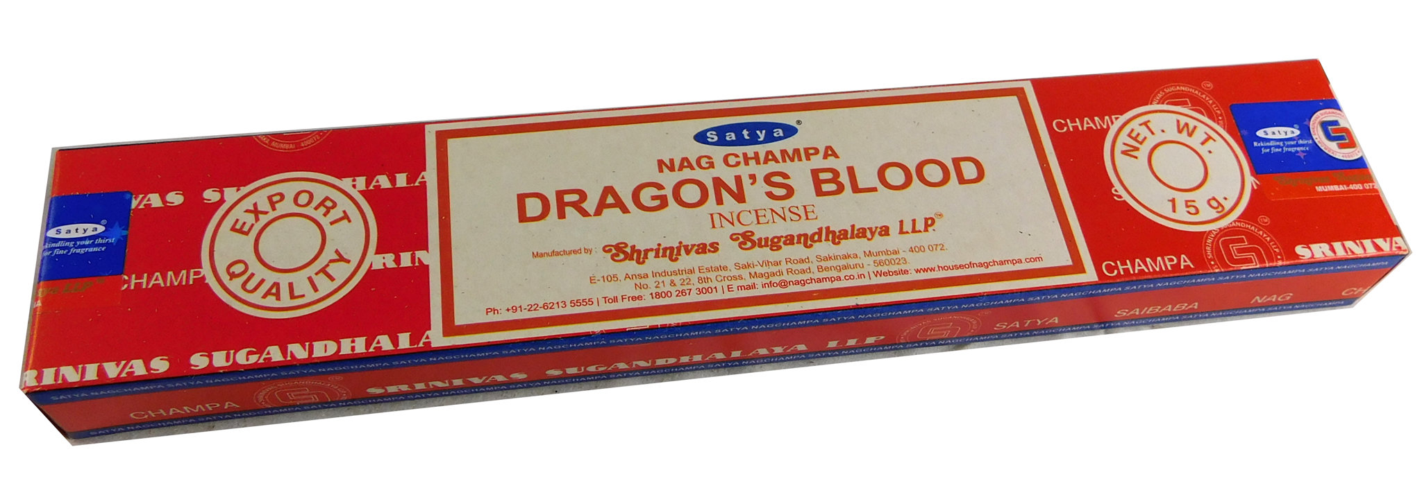 Bild von Räucherstäbchen Dragon´s Blood von Satya 15g Packung. Ca. 15 Incence Sticks