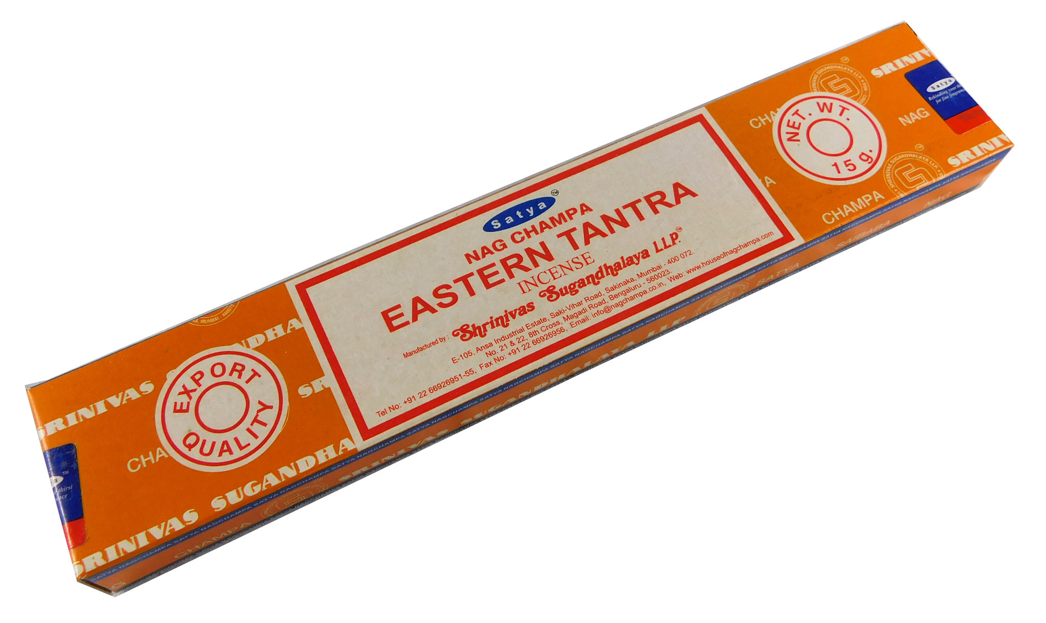 Bild von Räucherstäbchen Eastern Tantra von Satya 15g Packung. Ca. 15 Incence Sticks