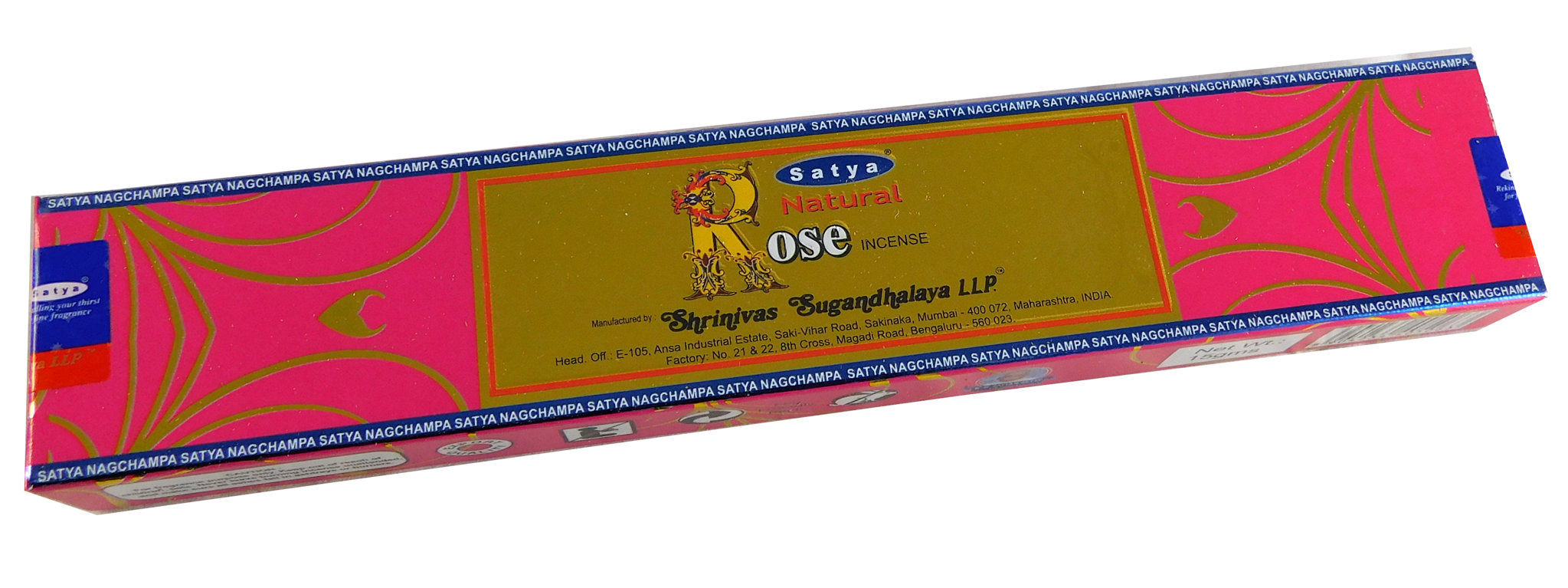 Bild von Räucherstäbchen Natural Rose von Satya 15g Packung. Ca. 15 Incence Sticks
