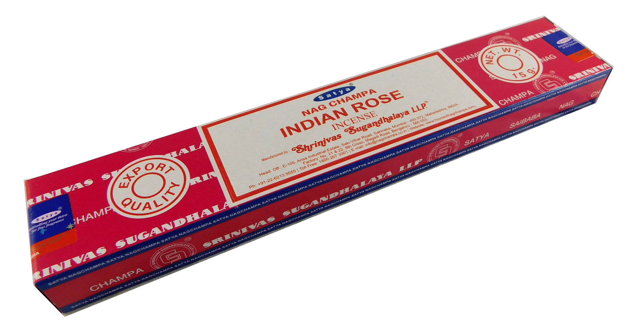 Räucherstäbchen Indian Rose von Satya 15g Packung. Ca. 15 Incence Sticks, Bild 3