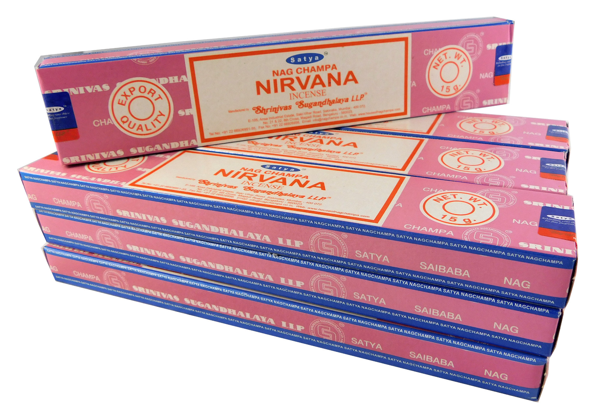 Bild von Satya Räucherstäbchen Nirvana Räucherwerk 12 Packs a 15g