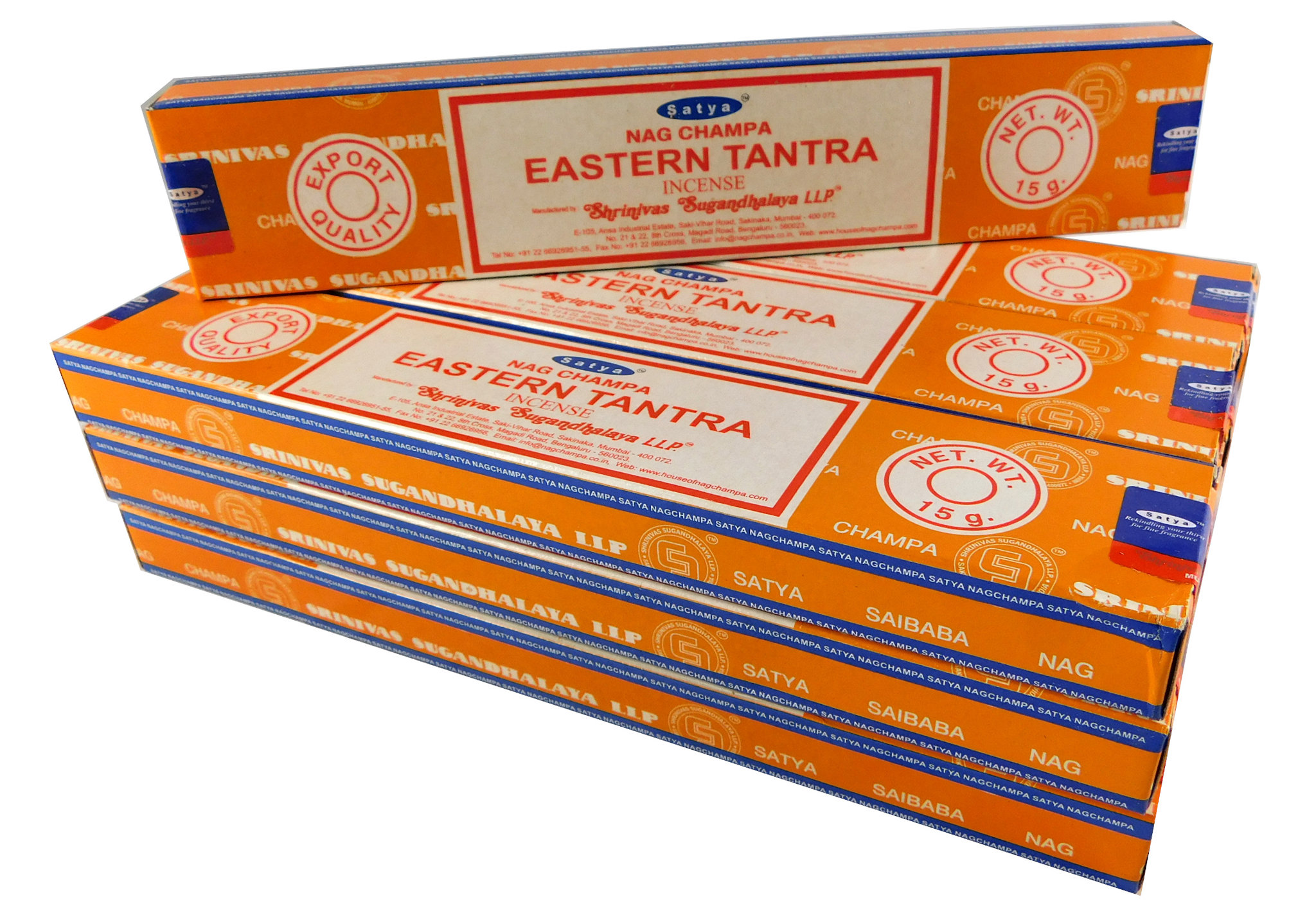 Bild von Satya Räucherstäbchen Eastern Tantra 12 Packs a 15g