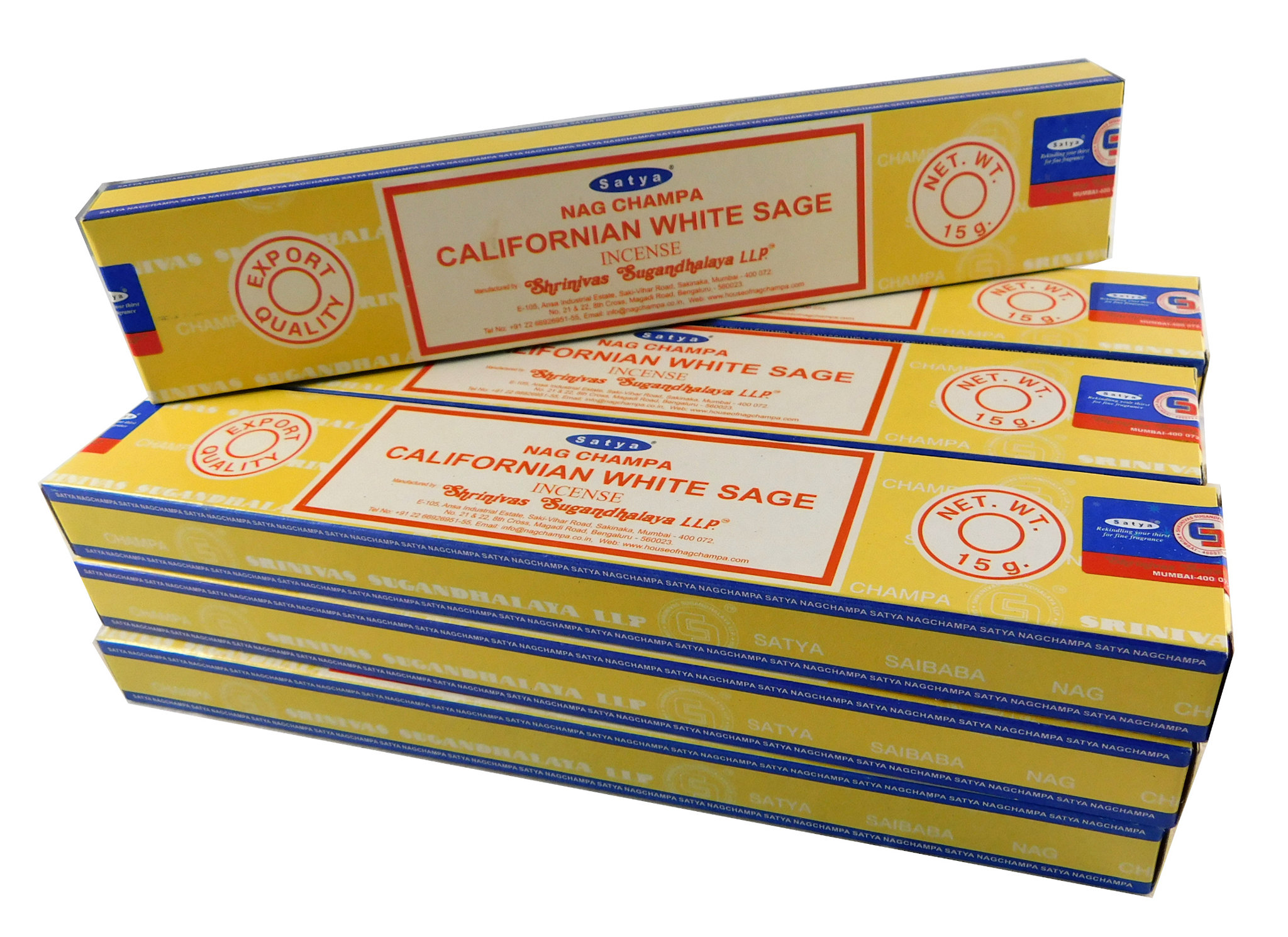 Bild von Satya Räucherstäbchen California White Sage 12 Packs a 15g