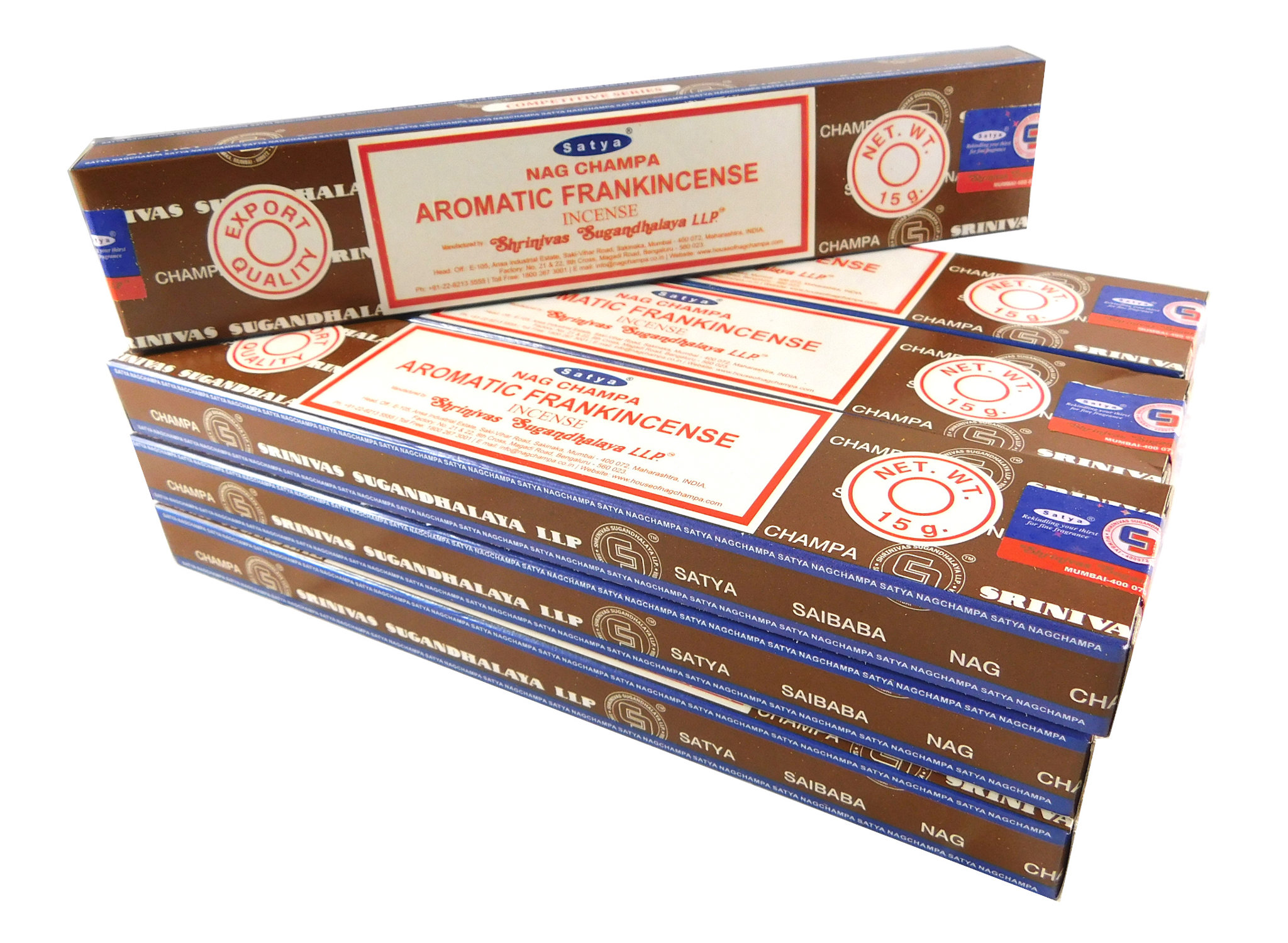 Bild von Satya Räucherstäbchen Aromatic Frankincense 12 Packs a 15g