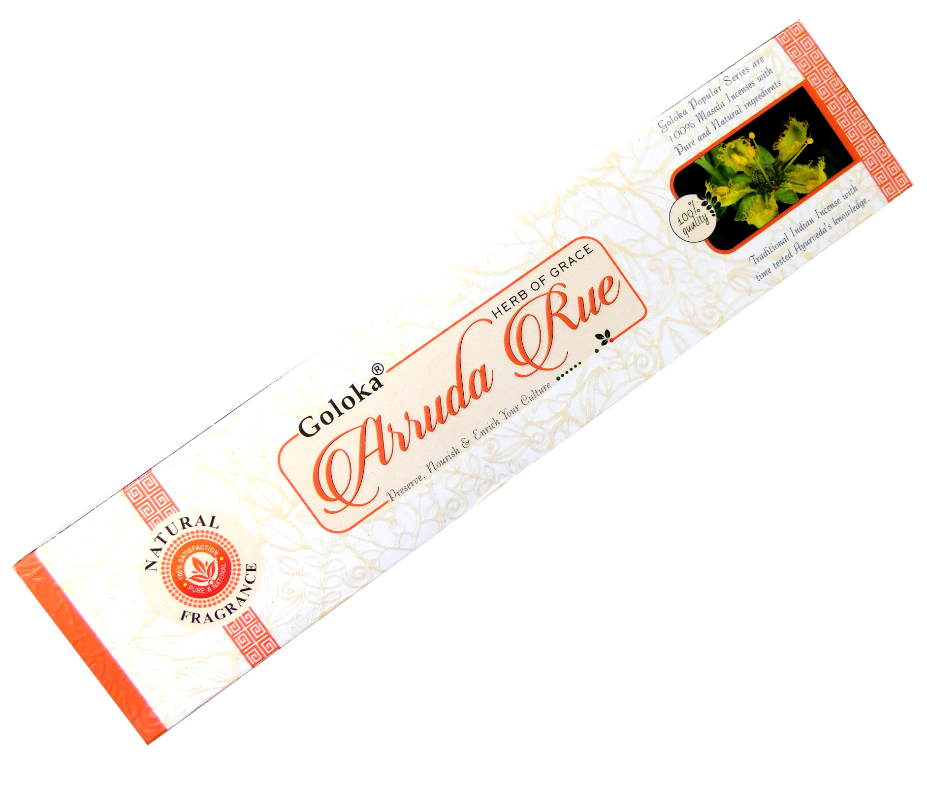 Bild von Räucherstäbchen Goloka Arruda Rue