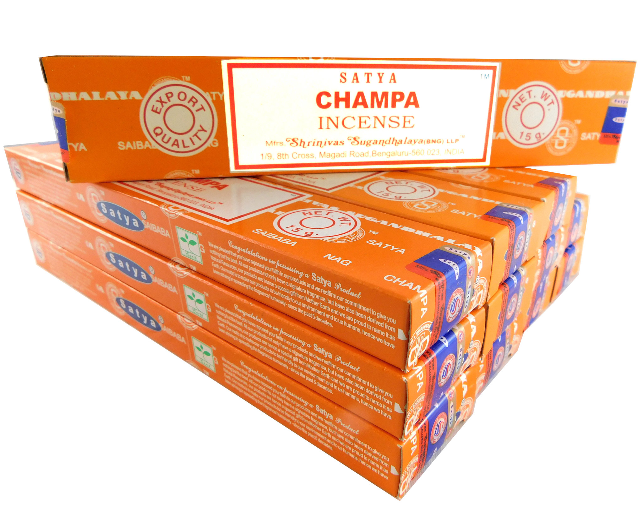 Bild von Satya Räucherstäbchen Champa 12 Packs a 15g