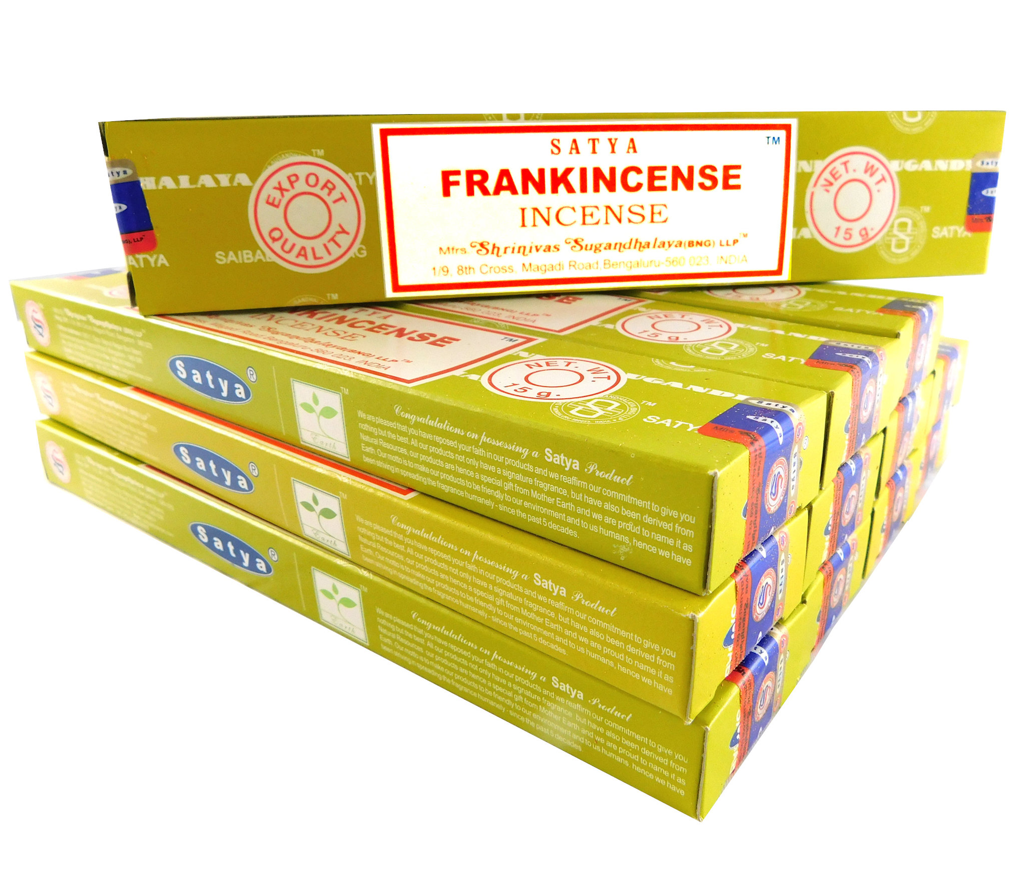 Bild von Satya Räucherstäbchen Frankincense 12 Packs a 15g