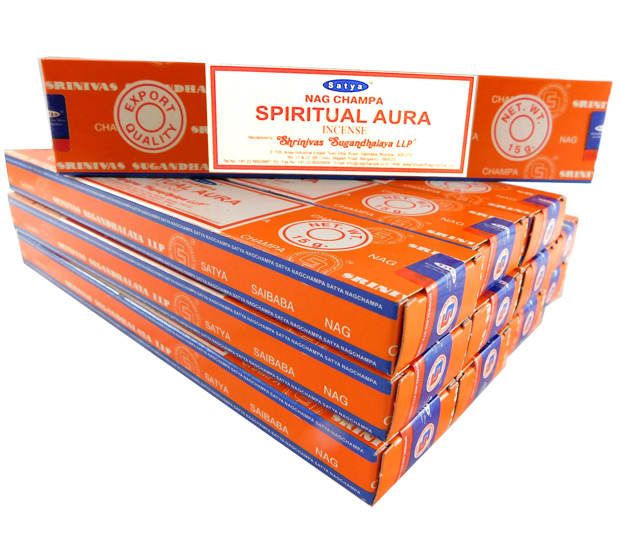 Bild von Satya Räucherstäbchen Spiritual Aura 12 Packs a 15g