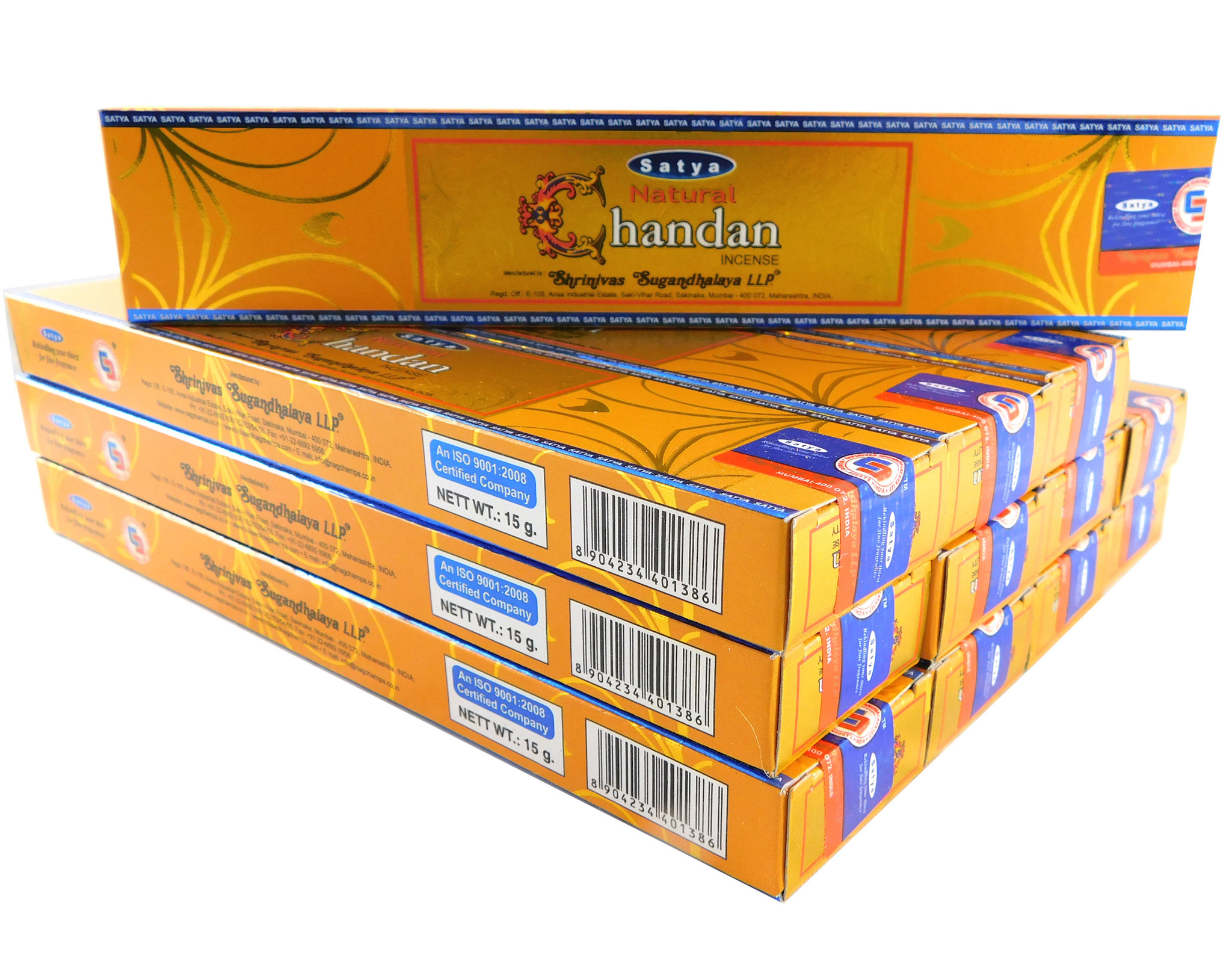 Satya Räucherstäbchen Natural Chandan 12 Packs a 15g, Bild 1