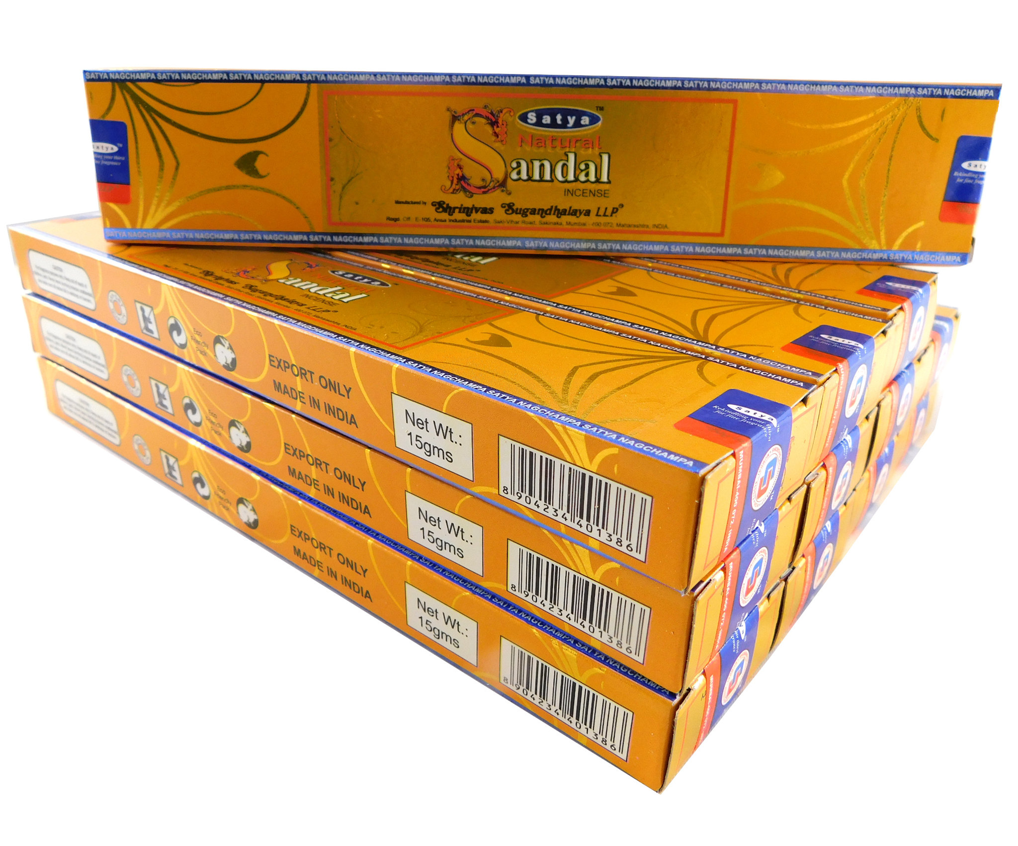 Bild von Satya Räucherstäbchen Natural Sandal 12 Packs a 15g