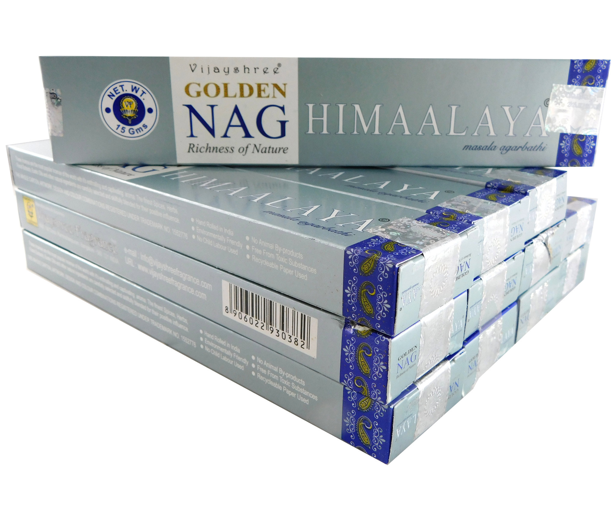 Bild von Vijayshree Räucherstäbchen Golden Nag Himalaaya 12 Packs a 15g