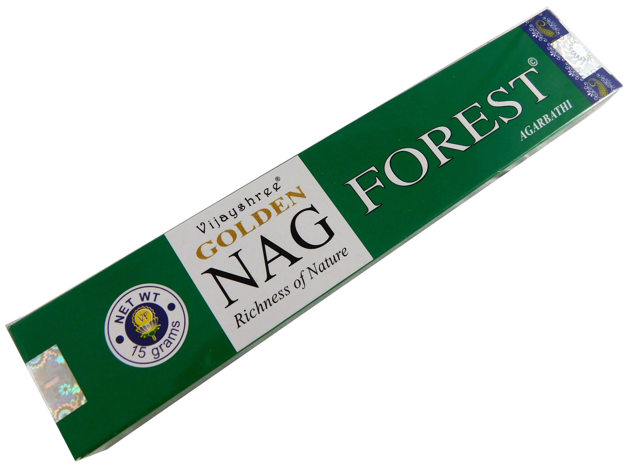 Bild von Räucherstäbchen Golden Nag Forest von Vijayshree 15g Packung. Ca. 15 Incence Sticks