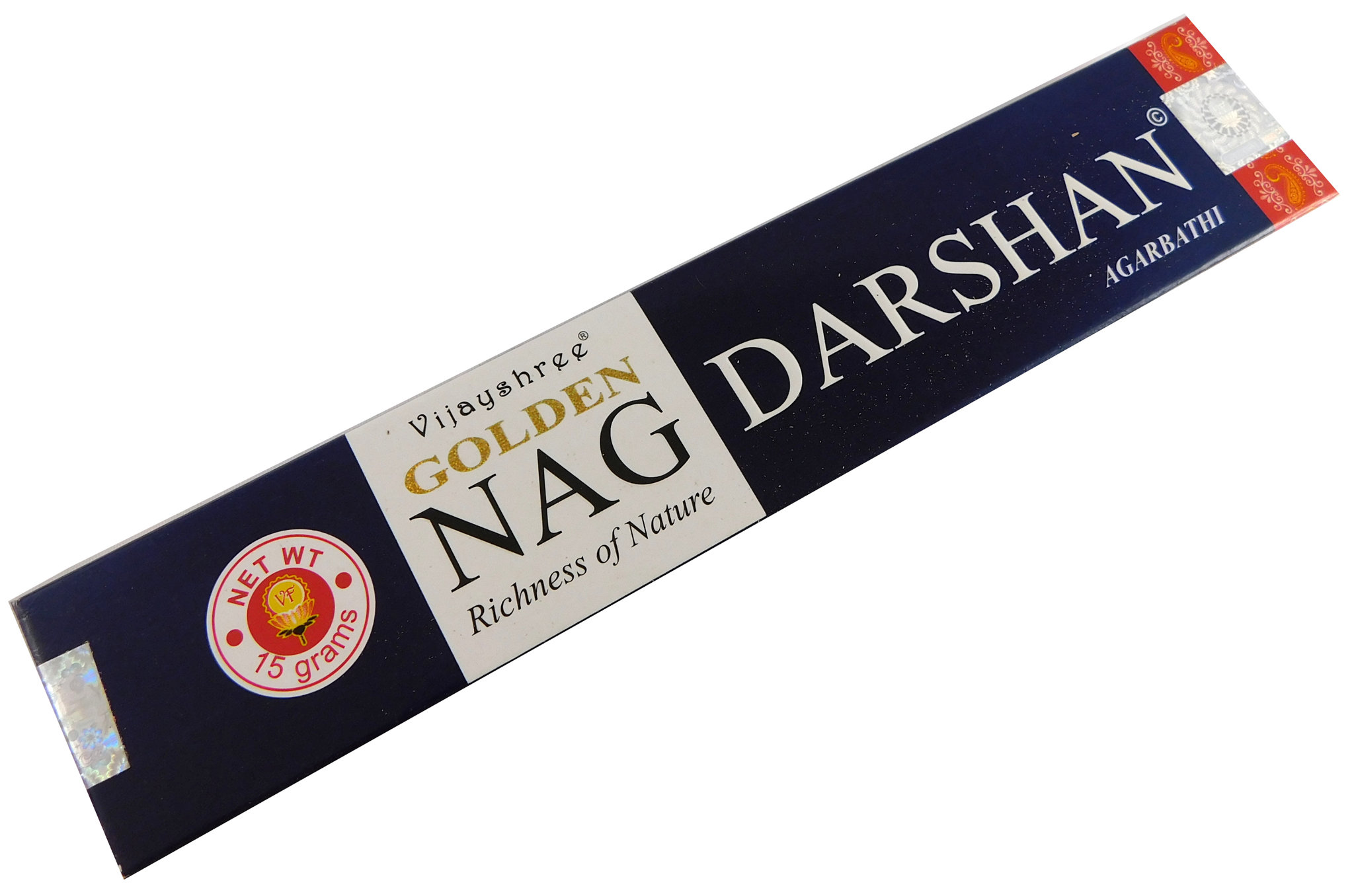 Bild von Räucherstäbchen Golden Nag Darshan von Vijayshree 15g Packung. Ca. 15 Incence Sticks