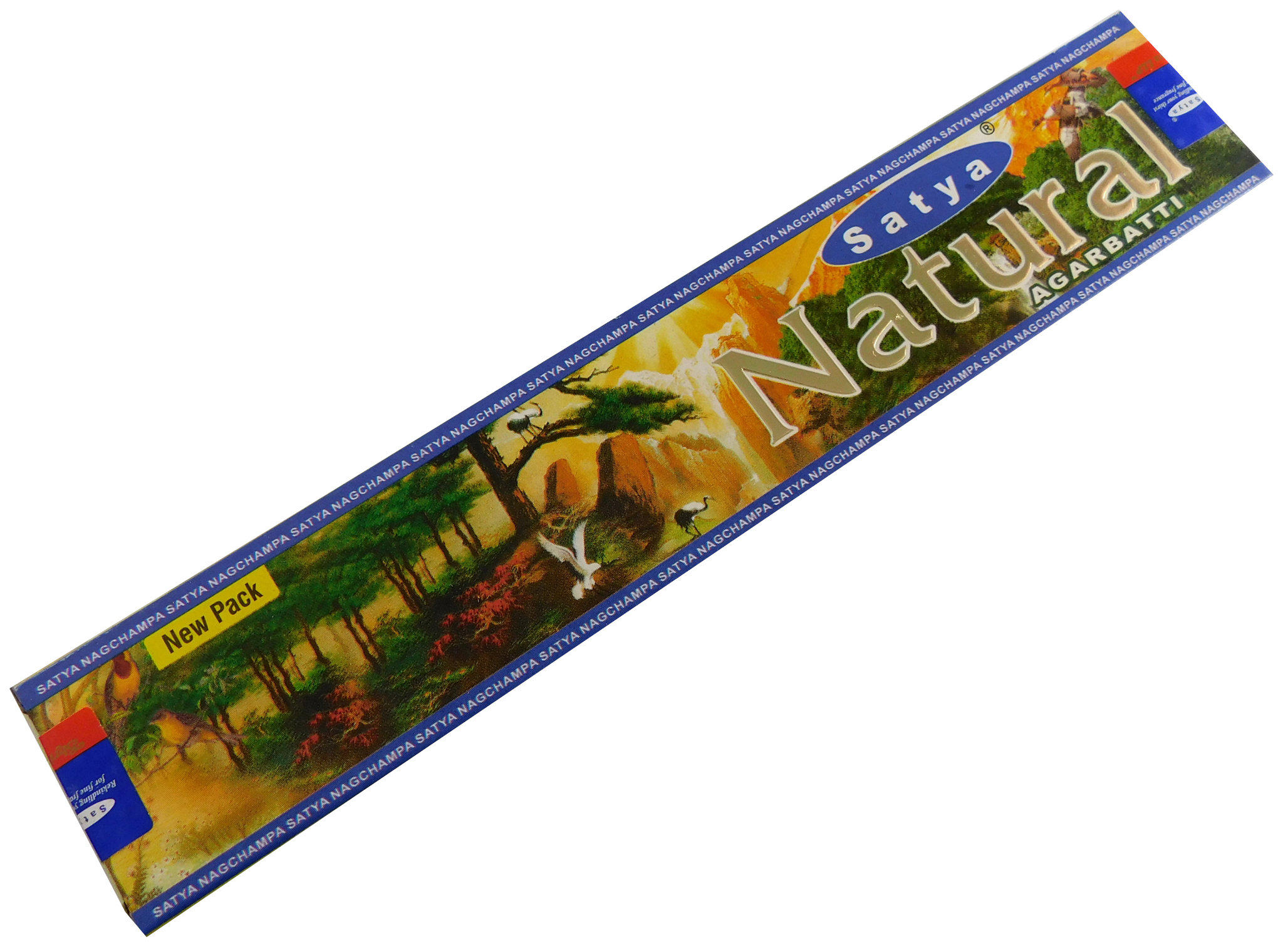 Bild von Räucherstäbchen Natural von Satya 15g Packung. Ca. 15 Incence Sticks
