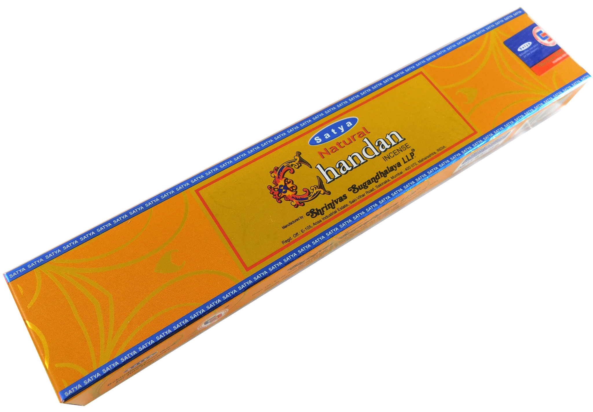 Räucherstäbchen Natural Chandan von Satya 15g Packung. Ca. 15 Incence Sticks, Bild 1