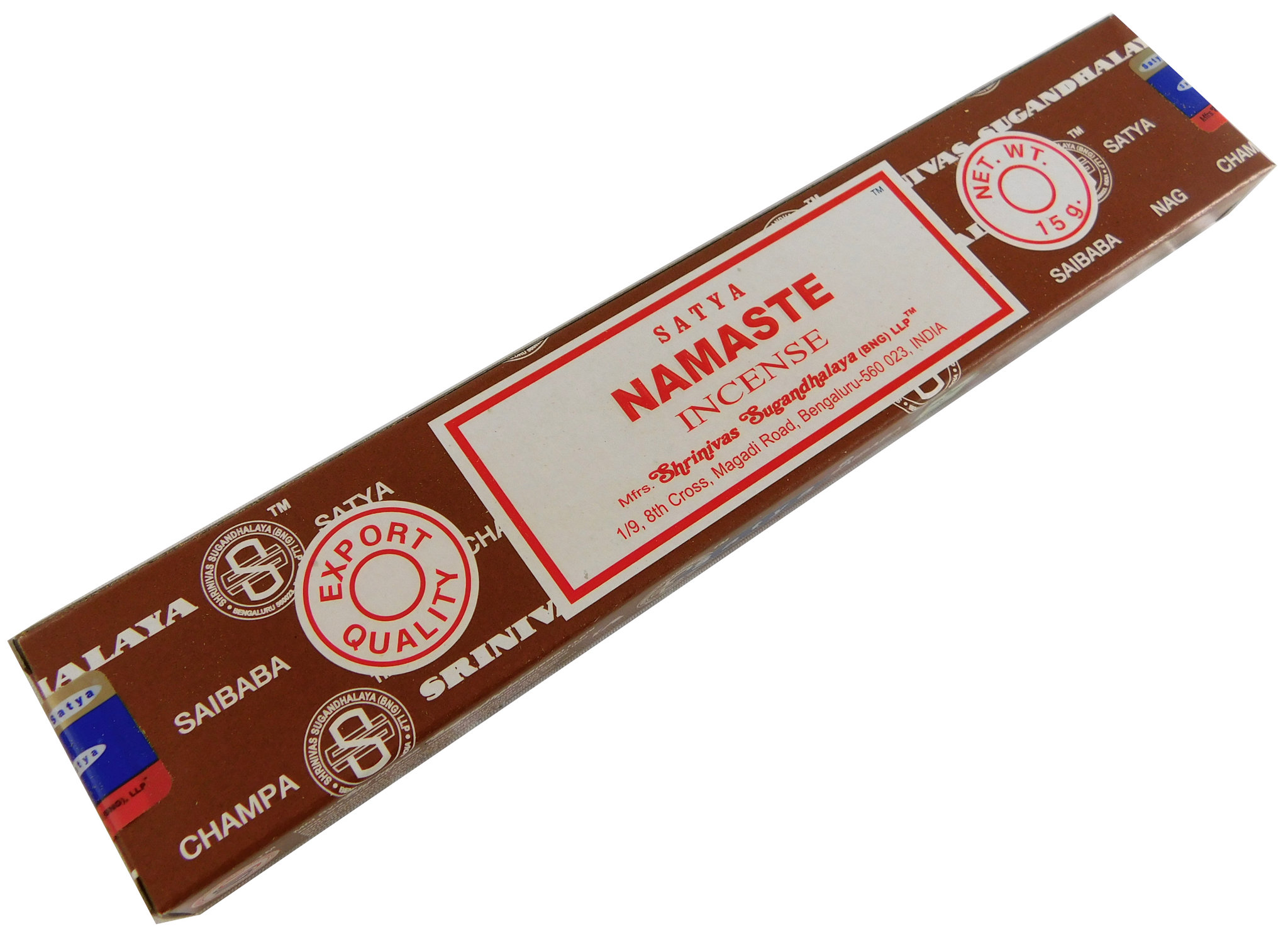 Bild von Räucherstäbchen Namaste von Satya 15g Packung. Ca. 15 Incence Sticks
