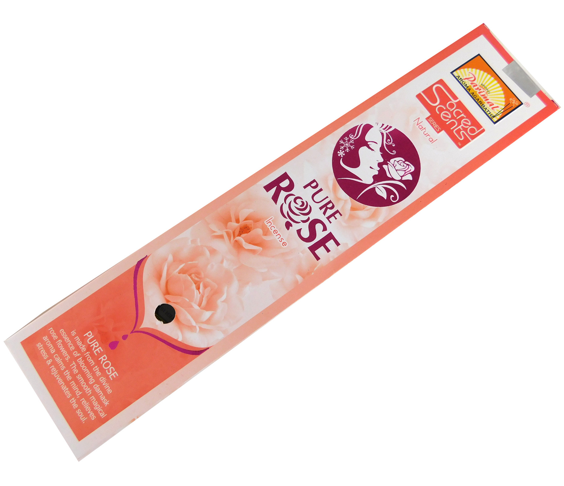 Bild von Räucherstäbchen Parimal Sacred Scents Pure Rose Premium Masala Sticks