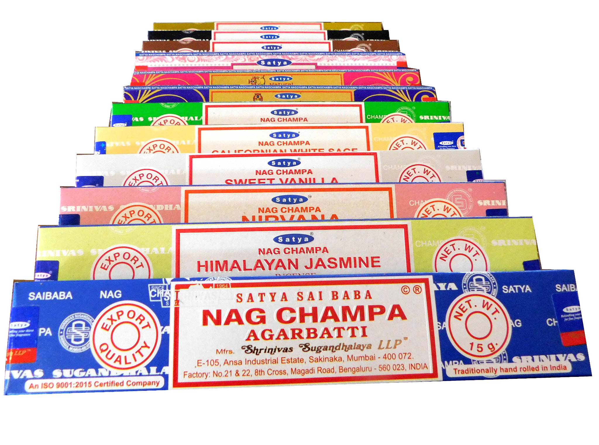 Bild von Räucherstäbchen Sparset 12x Satya Nag Champa, zufällige Düfte a 15g