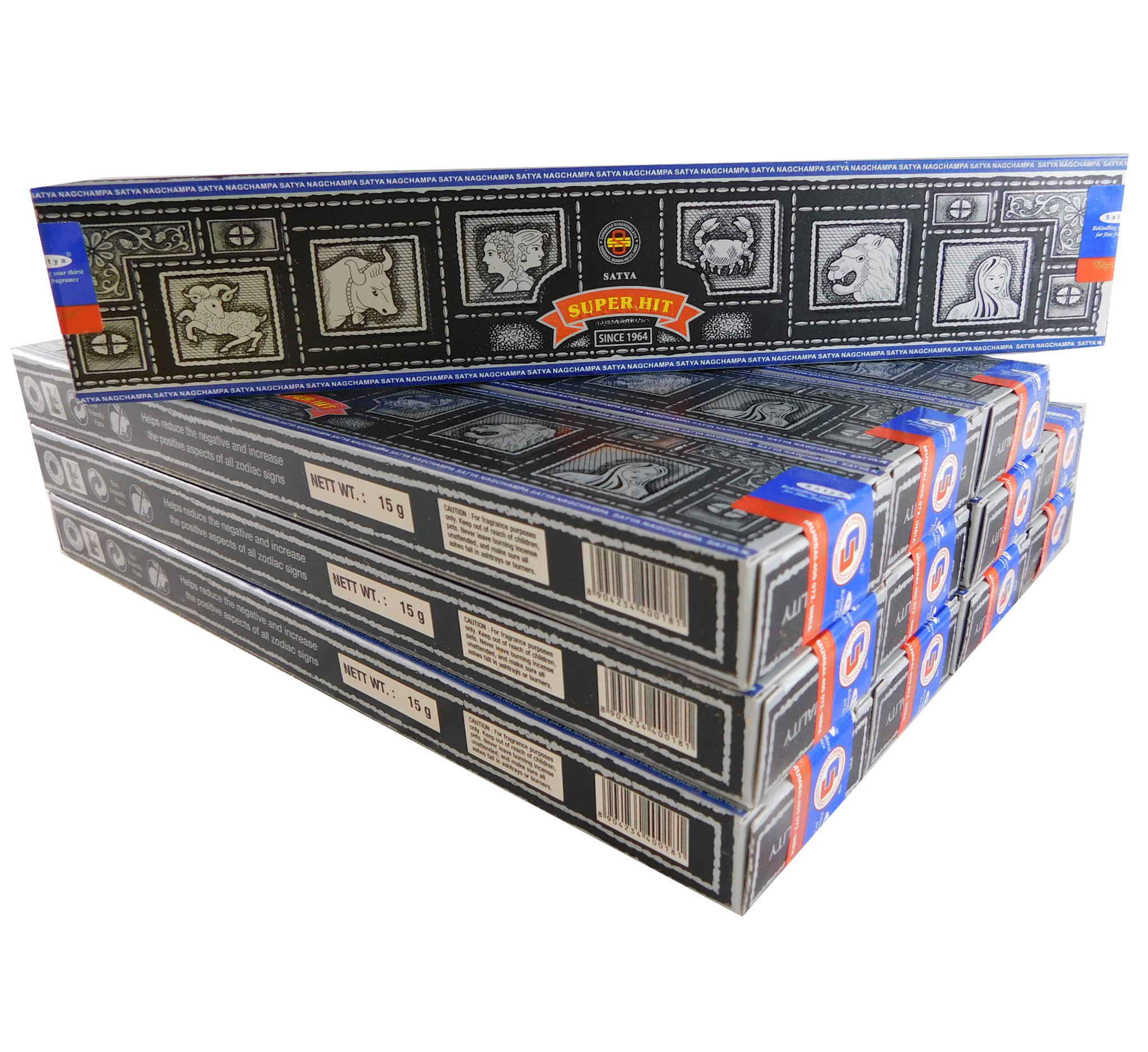 Bild von Satya Räucherstäbchen  Super Hit 12 Packs a 15g