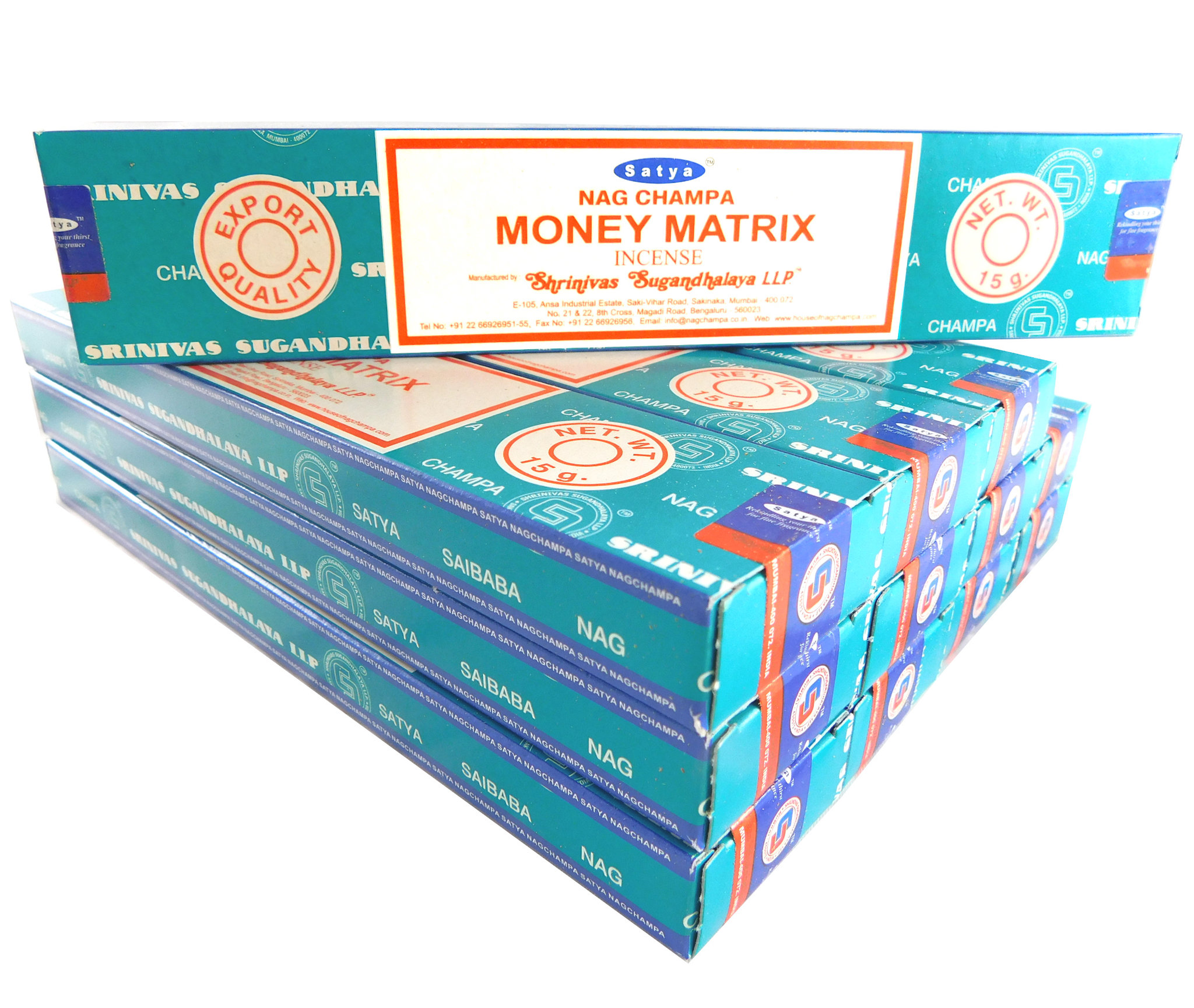 Bild von Satya Räucherstäbchen  Money Matrix 12 Packs a 15g