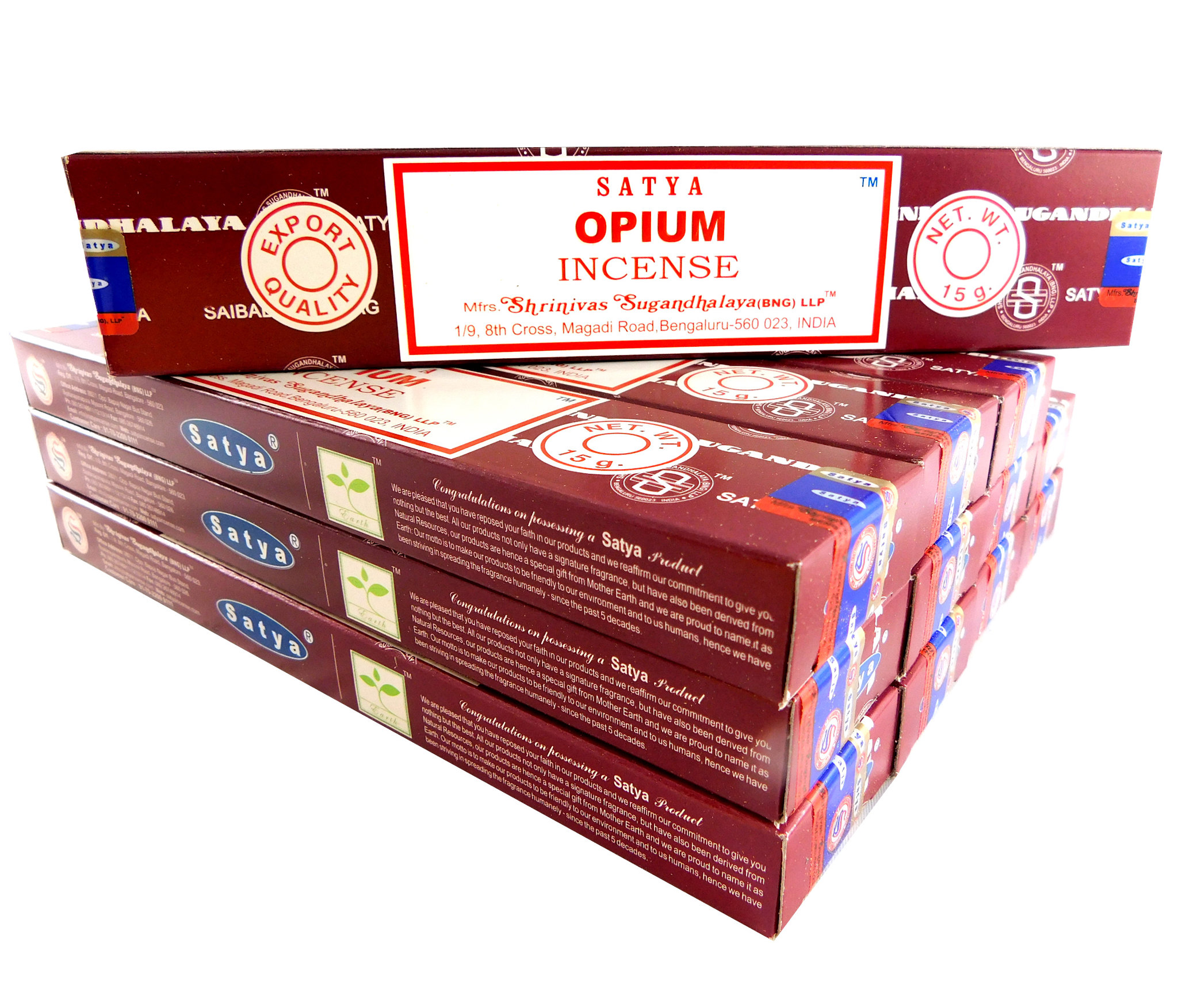 Bild von Satya Räucherstäbchen  Opium 12 Packs a 15g