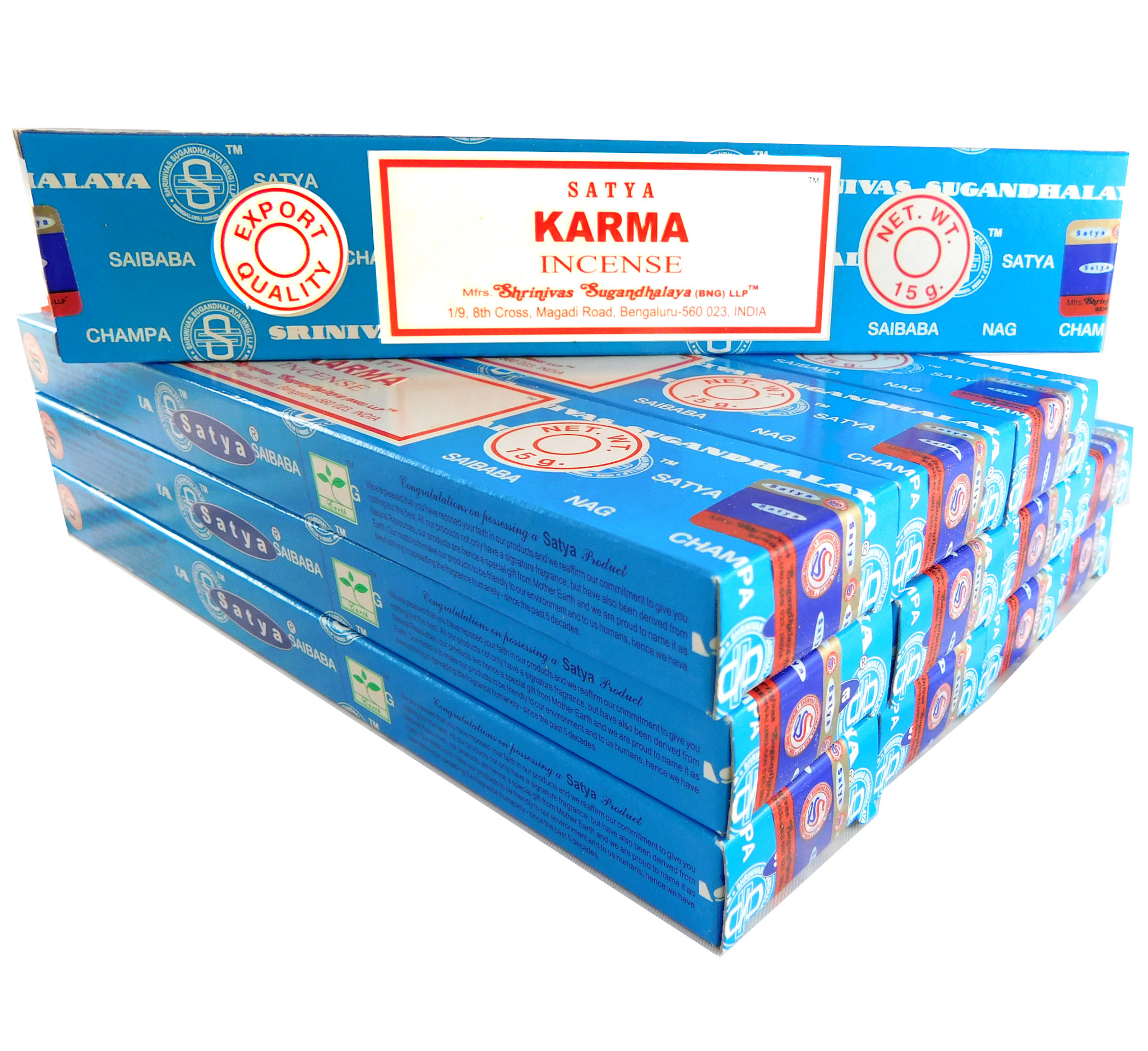 Bild von Satya Räucherstäbchen  Karma 12 Packs a 15g