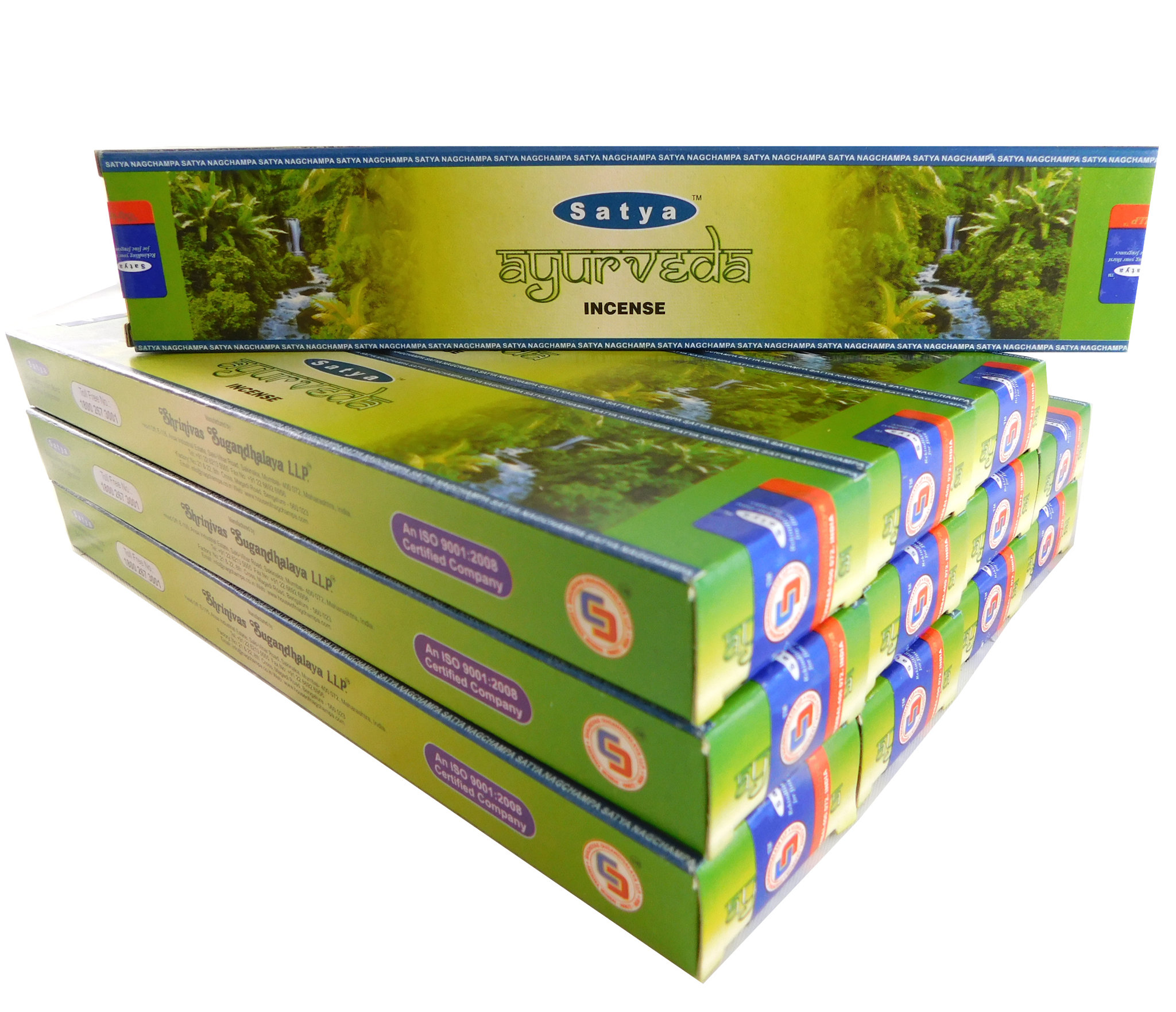 Bild von Satya Räucherstäbchen  Ayurveda 12 Packs a 15g