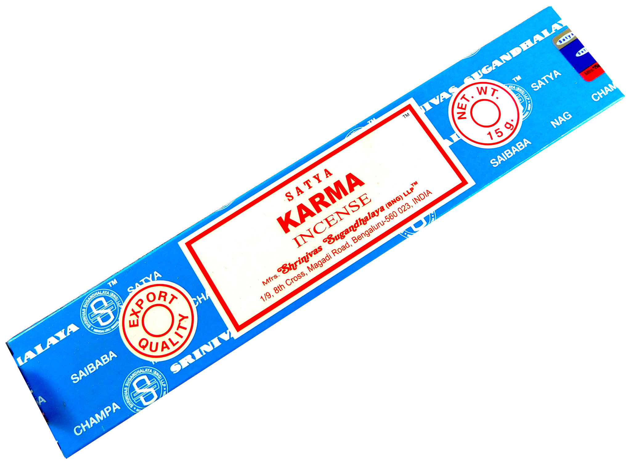 Bild von Räucherstäbchen Karma von Satya 15g Packung. Ca. 15 Incence Sticks