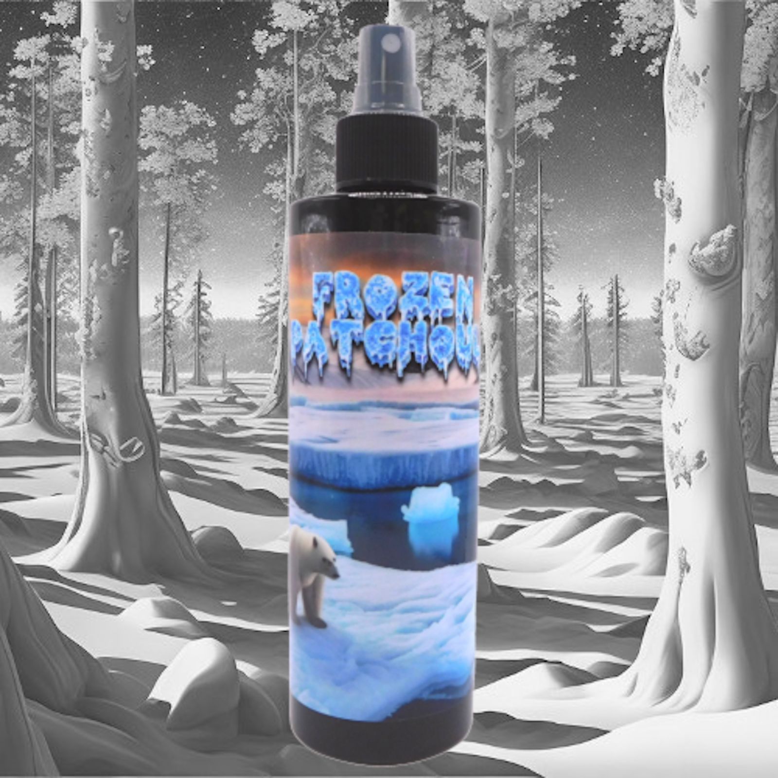 Frozen Gothic Refresh" Set, Kühl - Körperspray mit Patchouli-Duft und Umbra et Imago Fächer, Bild 4