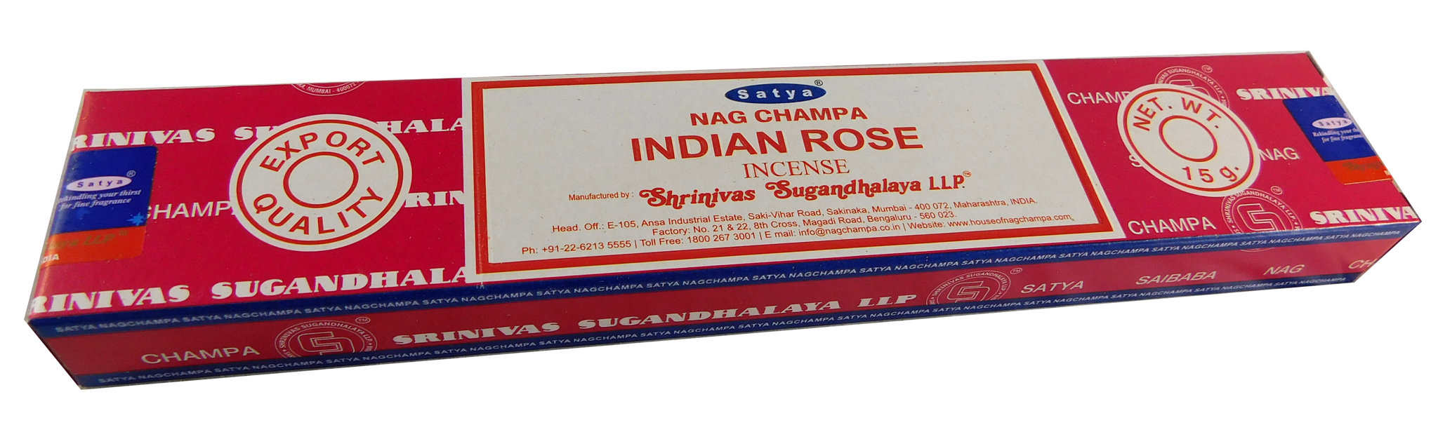Räucherstäbchen Indian Rose von Satya 15g Packung. Ca. 15 Incence Sticks, Bild 2